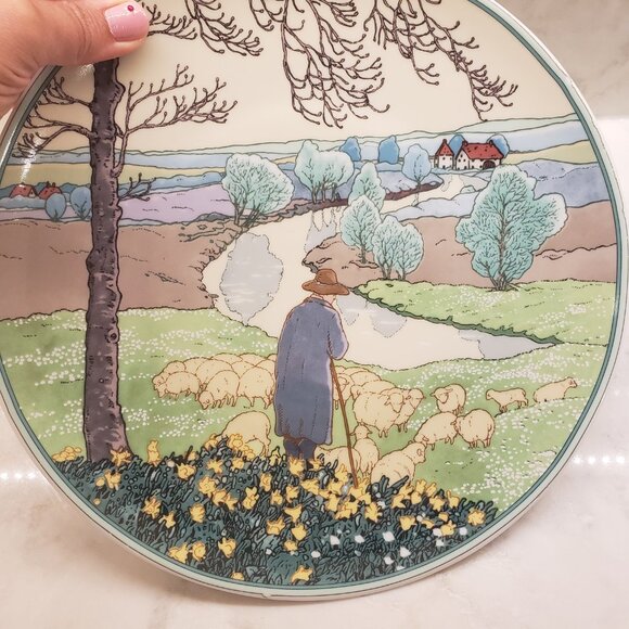 Villeroy and Boch Collection plates - Fischer in winter and Shafer im Fruhling - Picture 6 of 11